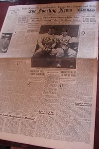 The Sporting News, (19/3/1942), baseball, rivista, Lou Boudreau, Cleveland Indians - Foto 1 di 1