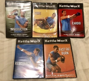 Kettle Worx DVD Set Of 5 Kettle Bell Fitness 6 Week Body Transformation - Picture 1 of 5