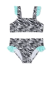 Wonder Nation Baby Girl’s Size 12 Months Zebra Bikini New With Tags - Picture 1 of 3