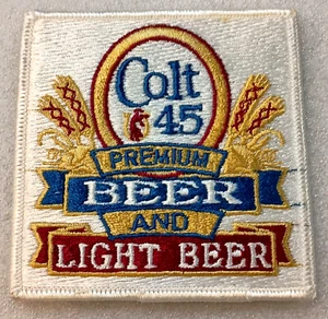Rare 1980s Colt 45 Premium & Light Beer Back of Jacket Patch New NOS - Picture 1 of 3