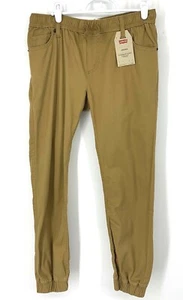 Levi’s Jogger Pants Brown Boys 12-13 Large Elastic Cuff Stretch - Picture 1 of 9