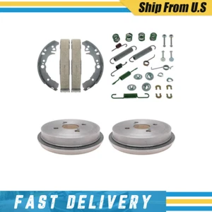 Rear Brake Drums Brake Shoes & Hardware Spring Kit for Toyota Echo 2000-2005 - Foto 1 di 6