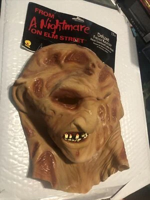 Nightmare on Elm Street Adult Deluxe Freddy Krueger Overhead Latex Mask NEW - Image 1 of 4