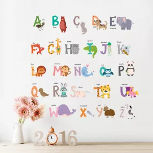 Kids Alphabet ABC Letters Kids Removable Wall Stickers Nursery Decal Vinyl Decor - Picture 1 of 10