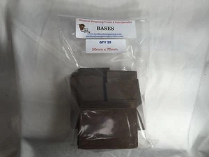 50mm x 75mm bases for Wargaming (25) - Picture 1 of 2