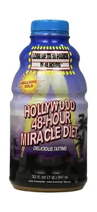 Hollywood 48-Hr Miracle Diet Bottles 32 Oz Vitamins Minerals Antioxidants 2 Pack - Picture 1 of 7