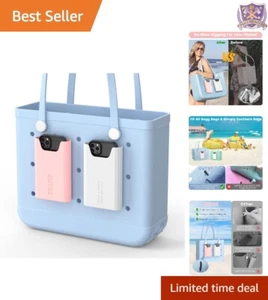 2 Pack Silicone Phone Holder for Bogg Bags, Fits All Smartphones, White/Pink - Picture 1 of 9