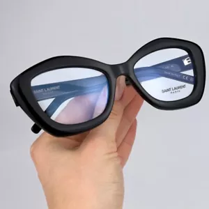 Saint Laurent Damen Brille Schwarz Demo Cat Eye SL68 OPT 001 NEU - Bild 1 von 14