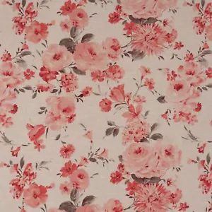 Tela de lino lagrimal Amelie 140 cm Tullerías cortinas florales - se vende como rollo de 11 m - Imagen 1 de 6
