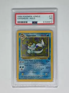 1999 Pokemon Jungle Vaporon 12/64 Holo-Karte PSA 7 NM - Bild 1 von 2