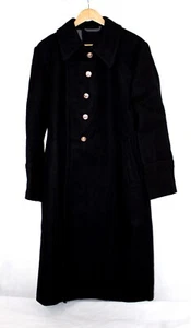Vintage 1980s Authentic Soviet Navy Sailor Overcoat Factory Stamp Heavy Wool #15 - Picture 1 of 9