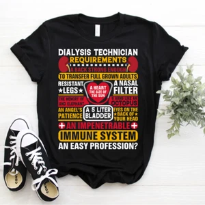 Dialysetechniker benötigt Nephrologie Tech T-Shirt Hämodialyse Größe S-5xl - Bild 1 von 4