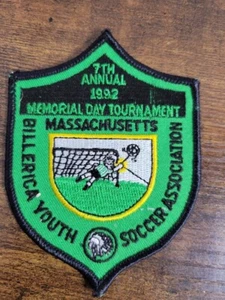 Billerica Youth Soccer Association 1992 7th Annual Memorial Day Tournament Patch - Picture 1 of 2