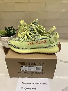 Size 9 - adidas Yeezy Boost 350 V2 Low Semi Frozen Yellow VNDS OG ALL - Picture 1 of 9