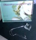 LALIQUE PENDANT STUNNING HEART 9 CT  WHITE GOLD FINE CHAIN OUTSTANDING