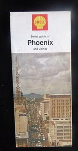 1967 Phoenix street map Shell oil gas Arizona Mesa Glendale Scottsdale - Picture 1 of 7