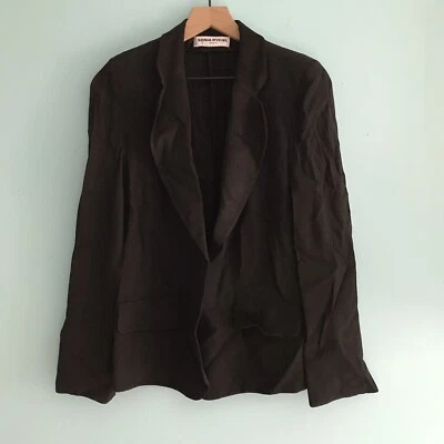 Sonia Rykiel 黑色复古西装外套巴黎法国 S — 第 1/4 张图片