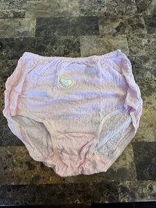 VINTAGE FEMINA COTTON / POLYESTER GRANNY PANTY! SIZE 7 NEW! PINK - Picture 1 of 3