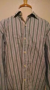 Tommy Bahama Men's Striped L/S Shirt Size Large L - Picture 1 of 5