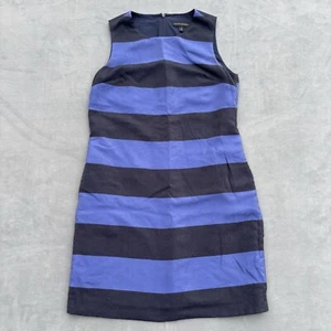 Banana Republic Dress Womens Size 4 Sheath Dress w Pockets Sleeveless Striped - Picture 1 of 11