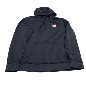 Dunbrooke NY Pullover Hoodie Sweater Large Blue NY Kangaroo Pockets Football - Picture 1 of 17