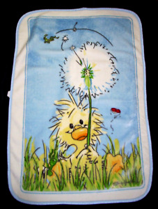 Little Suzy's Zoo Witzy Duck Duckling Baby Blanket Dandelion Luxury Plush EUC