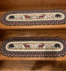 Bear and Moose Print Stair Tread