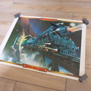 1980 Schlitz Malt Liquor – BullStreak Train Advertising Beer Poster 24" x 18" - Picture 1 of 21