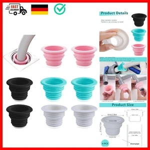 Abflussrohrdichtung Schlauch, 8 Stück Waschmaschinen Anschluss Abfluss Gummim... - Bild 1 von 9
