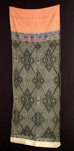 Chal tribal hecho a mano geométrico algodón étnico textil de LAOS DÉCADA DE 1950 - Imagen 1 de 6