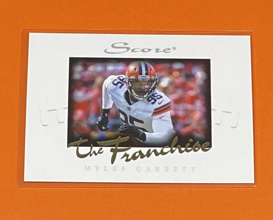 2021 Panini Instant Myles Garrett SCORE THE FRANCHISE 1/1966 SP Browns #F8 🔥 - Image 1 of 2