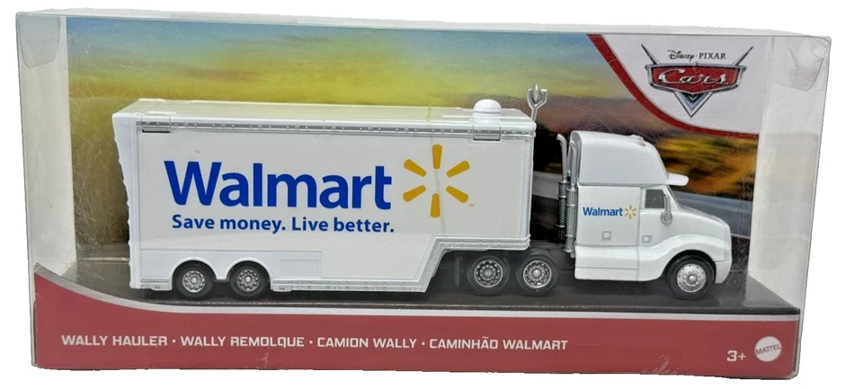 2018 Disney Cars Walmart Wally Hauler Semi-Truck 1:55 PACKAGE WEAR FREE SHIPPING - Image 1 of 1