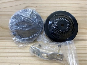 CANOPY SHADE HOLDER Lamp Parts MIXED LOT 3 Pendant Lighting Hanging BLACK 5" - Picture 1 of 11