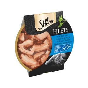Sheba Fillets Adult Wet Cat Food 60g - Chicken with Tuna - Picture 1 of 3