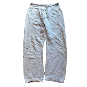 Vintage 50’s/60’s Russell Champion Weave Sweatpants XL Gray Distressed Gusset - Picture 1 of 18