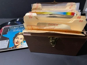 45's Vintage Private (well-stored) Set of 56+ in Metal Case Excellent! Titles - Picture 1 of 11