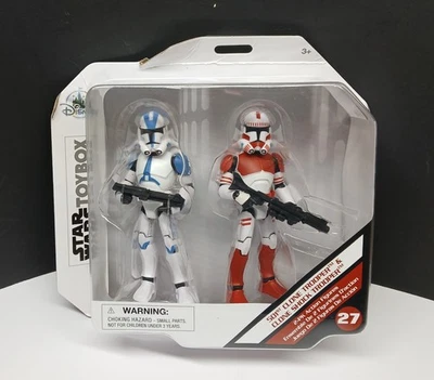 Disney Star Wars Toybox 501st Clone Trooper & Shock Trooper Juego de 5" (DAÑOS EN TARJETA) Foto 1 de 4