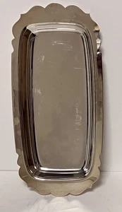 "Plato vintage de plata de 10"" WM Rogers #99" - Imagen 1 de 4