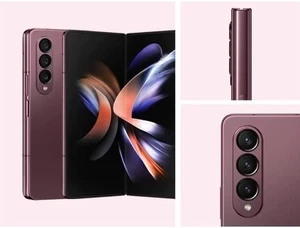 Samsung Galaxy Z Fold4 512GB Burgundy Unlocked (Renewed) - Picture 1 of 3