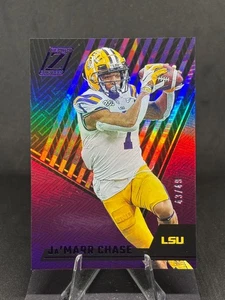 Ja'Marr Chase 2023 Panini Chronicles Zenith púrpura/49 #20 LSU Tigers - Imagen 1 de 2