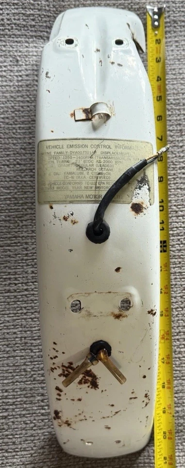 Guardabarros trasero Yamaha GT1 GT80 GTMX GTMXA 1973-1983 OEM 1975 1976 1977 Foto 1 de 4