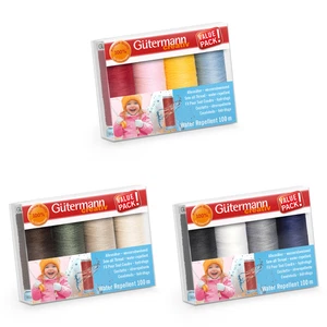Gütermann Thread Set: Water Repellent: 4 x 100m: Assorted Value Packs Crafts - Picture 1 of 4
