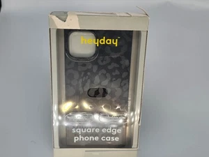 Heyday Black Edge Phone Case for iPhone 15 Plus and 14 Plus Magsafe LeopardPrint - Picture 1 of 4