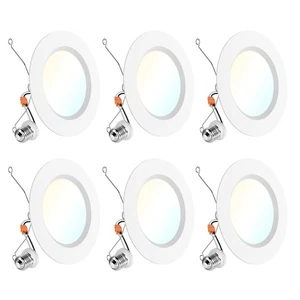 Sunco 6 Pack 6 Inch LED Recessed Light Retrofit, Can Lights for Ceiling, 1700... - Picture 1 of 7