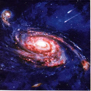 Serviettes en papier galaxie espace univers étoile. Napkins galaxy space star - Imagen 1 de 1