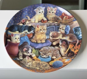 Bradford Exchange Frisky Business Cat Kitten Limited Edition Collectors Plate - Picture 1 of 4