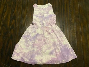 Gap Girls Tie Died Lavender Flowy Summer Dress Fully Lined Size S 6-7 - Picture 1 of 9