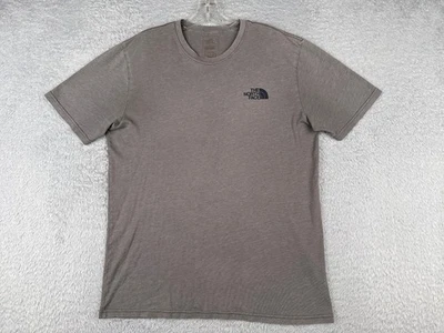 Camisa The North Face Hombre Gris Medio Manga Corta Cuello Redondo Mezcla Algodón LEER Foto 1 de 4