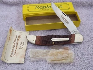 Remington Umc R870 Hunter Finger Grooved Folding Pocket Knife Made in Usa N BOX - Picture 1 of 7