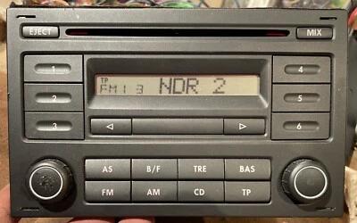 Org. Blaupunkt VW RCD200 Autoradio 5Z0035152 + Code Geprüft Voll Funktionsfähig - Bild 1 von 4